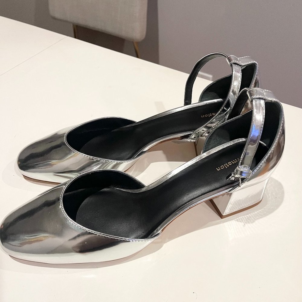 Reformation Mary Jane Block Heels